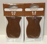 2-pack weathered leather 🚗 scentsy car bar air freshener logo