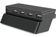 🎮 enhance your gaming experience with the tnp 5 port usb hub for ps4 slim edition - high-speed usb 3.0/2.0 adapter and expansion hub логотип