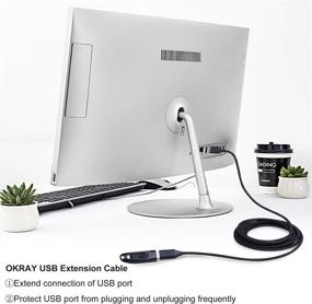 img 1 attached to 💻 Enhance Ergonomics and Efficiency with OKRAY Extender Connector Keyboard Extension