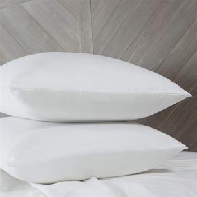 img 4 attached to SensorPEDIC 400 TC Cotton Bed Pillows, King, White - Supreme Comfort for Luxurious Sleep