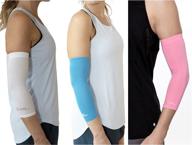 👕 copper compression copper + zinc elbow sleeve: the ultimate support for workouts, golfers & tennis elbow, arthritis & tendonitis - fit for men and women (white - medium) логотип