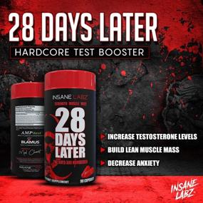 img 1 attached to 💪 Обогащенная выносливость и рост мышц с помощью Insane Labz 28 Days Later Test Booster для мужчин - 30 порций, 90 капсул.