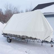 🌞 e&k восход 6' x 8' белый полиэтиленовый накидка - высококачественный универсальный накидка логотип