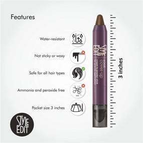 img 2 attached to 💇 Dark Brown Root Cover Up Stick - Instant Root Concealer for Touch-ups and Gray Coverage - Style Edit