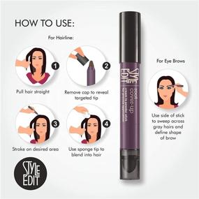 img 1 attached to 💇 Dark Brown Root Cover Up Stick - Instant Root Concealer for Touch-ups and Gray Coverage - Style Edit