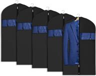 👔 univivi suit bag set of 5 - 43-inch garment bag for storage and travel, washable suit cover for t-shirt, jacket, suits, coats logo