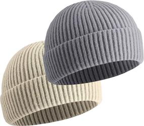 img 4 attached to Vidsel Fisherman Trawler Knitted Skullies Outdoor Recreation in Outdoor Clothing