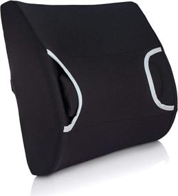 img 3 attached to 🌟 Enhance Comfort and Relieve Back Pain with Vaunn Medical Lumbar Back Support Cushion Pillow: Featuring Warm/Cool Gel Pad and Removable Firm Insert, Dark