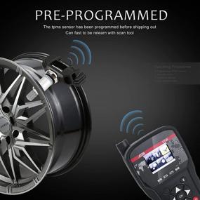 img 1 attached to 🚘 Умный датчик давления в шинах Mercedes-Benz TPMS Tire Pressure Monitor System - набор из 4 шт. | Совместим с C250, C300, C350 | A0009050030