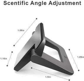 img 1 attached to Подставка для клавиатуры и ноутбука для стола - портативная подставка, совместимая с MacBook Air, Pro, Dell XPS, Lenovo, HP и другими (набор из 2 штук)