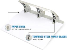 img 2 attached to КАРЛ HC-340 Металлический трехотверстный перфоратор средней нагрузки на 3 отверстия с вместимостью 40 листов