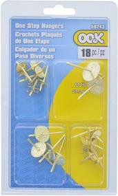 img 2 attached to Easy Installation Brass Finish Picture Hangers - OOK 59243, 60 lbs, 18 Piece Set
