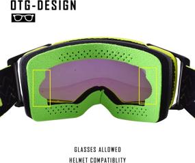 img 1 attached to High-Performance Dustproof Motocross Goggles for Motorcycle, ATV, Dirtbike, and Off-Road MX Riding