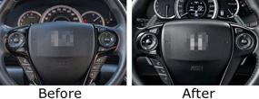 img 1 attached to IJDMTOY Gunmetal Grey CNC Billet Aluminum Steering Wheel Larger Paddle Shifter Extension Covers Compatible With Honda Accord Civic Insight CR-V