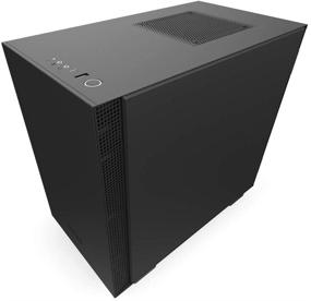 img 1 attached to NZXT H210: Корпус Mini-ITX для игровых ПК с USB Type-C, закаленным стеклом и поддержкой водяного охлаждения - черный.