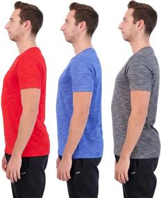 img 2 attached to 👕 Active Men's Clothing: Unipro Unisex T-Shirts in Performance Athletic Gray, Black, and White