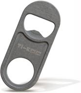 🍺 compact and durable titanium beer bottle opener keychain pendant - easy to use cap opener by ti-edc логотип