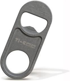 img 4 attached to 🍺 Compact and Durable Titanium Beer Bottle Opener Keychain Pendant - Easy to Use Cap Opener by TI-EDC