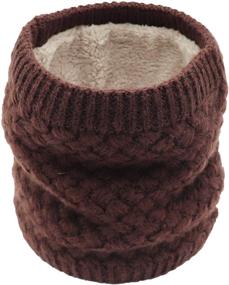 img 4 attached to Aiphamy Winter Fleece Knitted Warmer Men's Accessories and Scarves