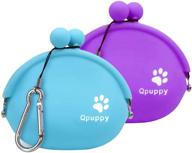 🐶 qpz portable training treat pouch for small dogs - fashionable dog treat pouch for pet training + coin purse/key case logo