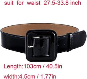 img 1 attached to Ayliss Vintage Leather Fashion Waistband: Women's Accessories and Belts