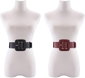 img 2 attached to Ayliss Vintage Leather Fashion Waistband: Women's Accessories and Belts