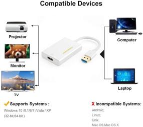 img 2 attached to CableCreation USB HDMI Adapter with DisplayLink Chip - Enhance Your Windows Display with Ease!