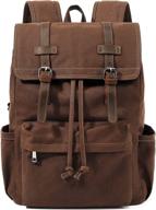 vintage backpack huachen rucksack m83_green логотип