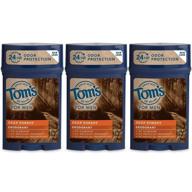 🌲 tom's of maine men's long lasting wide stick deodorant review: deep forest scent, 2.25 oz (pack of 3) logo