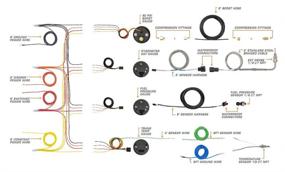 img 2 attached to Комплект датчиков GlowShift для дизельных автомобилей Ford Super Duty F-250 F-350 Power Stroke 1999-2007 - Приборы с тонированным дисплеем 7 цветов: Давление наддува, Температура, Температура газовой трубы (EGT) и Давление топлива - Серый пиларный кронштейн.