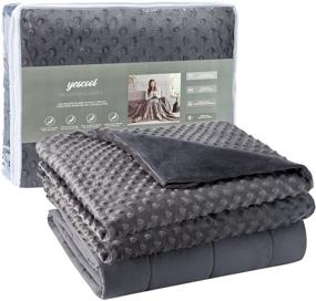 img 4 attached to Yescool Weighted Blanket Removable Premium Bedding