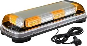 img 4 attached to 🚨 ASPL 17" Emergency Mini LED Light Bar - High Visibility Strobe Light for 12-24V Emergency Vehicles