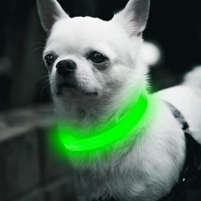 img 3 attached to 🐕 BSEEN LED Dog Collar: Illuminated, Reflective and Adjustable - Ultimate Visibility for Your Dog's Safety