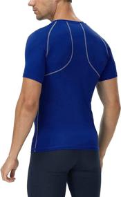 img 2 attached to Runhit Men's Short Sleeve Compression Workout T-Shirts