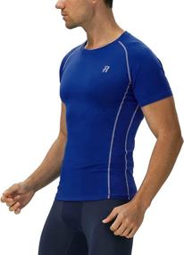 img 1 attached to Runhit Men's Short Sleeve Compression Workout T-Shirts