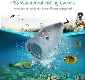 img 1 attached to 🎣 Eyoyo Portable Fish Finder: 9 inch LCD Monitor, HD 1000TVL Fishing Camera, Waterproof & Underwater DVR, 30m Cable, 12pcs IR Infrared LED – Perfect for Ice, Lake, and Boat Fishing