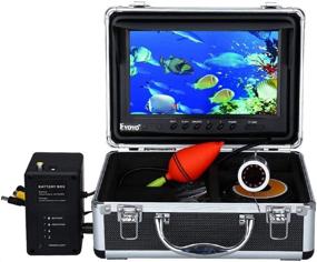 img 4 attached to 🎣 Eyoyo Portable Fish Finder: 9 inch LCD Monitor, HD 1000TVL Fishing Camera, Waterproof & Underwater DVR, 30m Cable, 12pcs IR Infrared LED – Perfect for Ice, Lake, and Boat Fishing