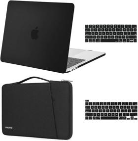 img 4 attached to 🖥️ MOSISO MacBook Pro 13 inch Case 2016-2020 Release A2338 M1 A2289 A2251 A2159 A1989 A1706 A1708, Plastic Hard Shell & 360 Protective Sleeve Bag & Keyboard Cover Skin - Black