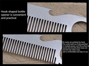 img 3 attached to Lxuwbd Stainless Steel Hair Comb Portability