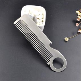 img 2 attached to Lxuwbd Stainless Steel Hair Comb Portability