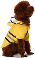 wizland waterproof dog raincoat with hood - ideal lightweight jacket for x-small to xx-large dogs and puppies логотип