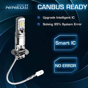 img 1 attached to 💡 NINEO H3 лампы для противотуманных фар LED: 800Лм, чисто белый, яркий свет - комплект из 2 штук