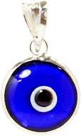 🧿 mizze made for luck: authentic 925 sterling silver evil eye charm pendant - choose from 14 vibrant colors! logo