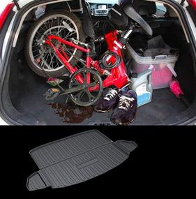 img 1 attached to 🌊 Waterproof Rear Cargo Tray Trunk Floor Mat Protector for Honda CRV 2017-2020 by Kaungka (Excludes Subwoofer and 2018 CRV Touring)