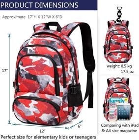 img 2 attached to 🎒 BLUEFAIRY Camouflage Lightweight Backpacks: Ideal for Elementary Kindergarten and Kids