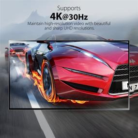 img 2 attached to Разделитель HDMI Fosmon 4K: настройка двух мониторов с 1 входом и 2 выходами, полное UHD 1080p 3D, в комплекте адаптер питания AC.