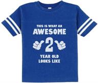 🎉 tstars 2nd birthday shirt: funny toddler second birthday - awesome 2 year old look logo