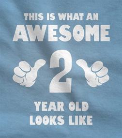 img 3 attached to 🎉 Tstars 2nd Birthday Shirt: Funny Toddler Second Birthday - Awesome 2 Year Old Look