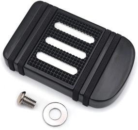 img 2 attached to Harley HTTMT MT216-100-BK Style 100 - Black Large Brake Pedal Pad for 1980-2017 Touring Trike (Road King/CVO Street Glide/Road Glide FLTRX)