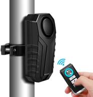 secure wsdcam bike alarm system with 113db anti-theft vibration - waterproof burglar motorcycle bicycle security alarm - includes remote and mount logo